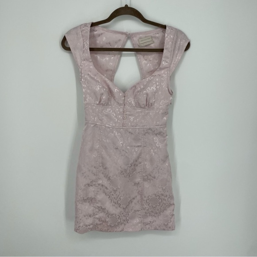 Urban outfitters light pink cap sleeve mini dress open back